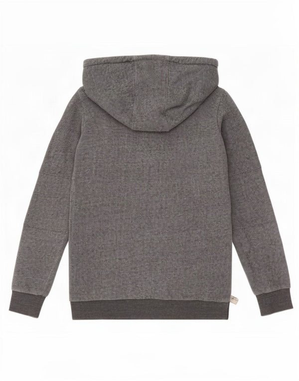 Roxy Womens Zip Hoodie Sweater UK 10 Small Grey Flecked