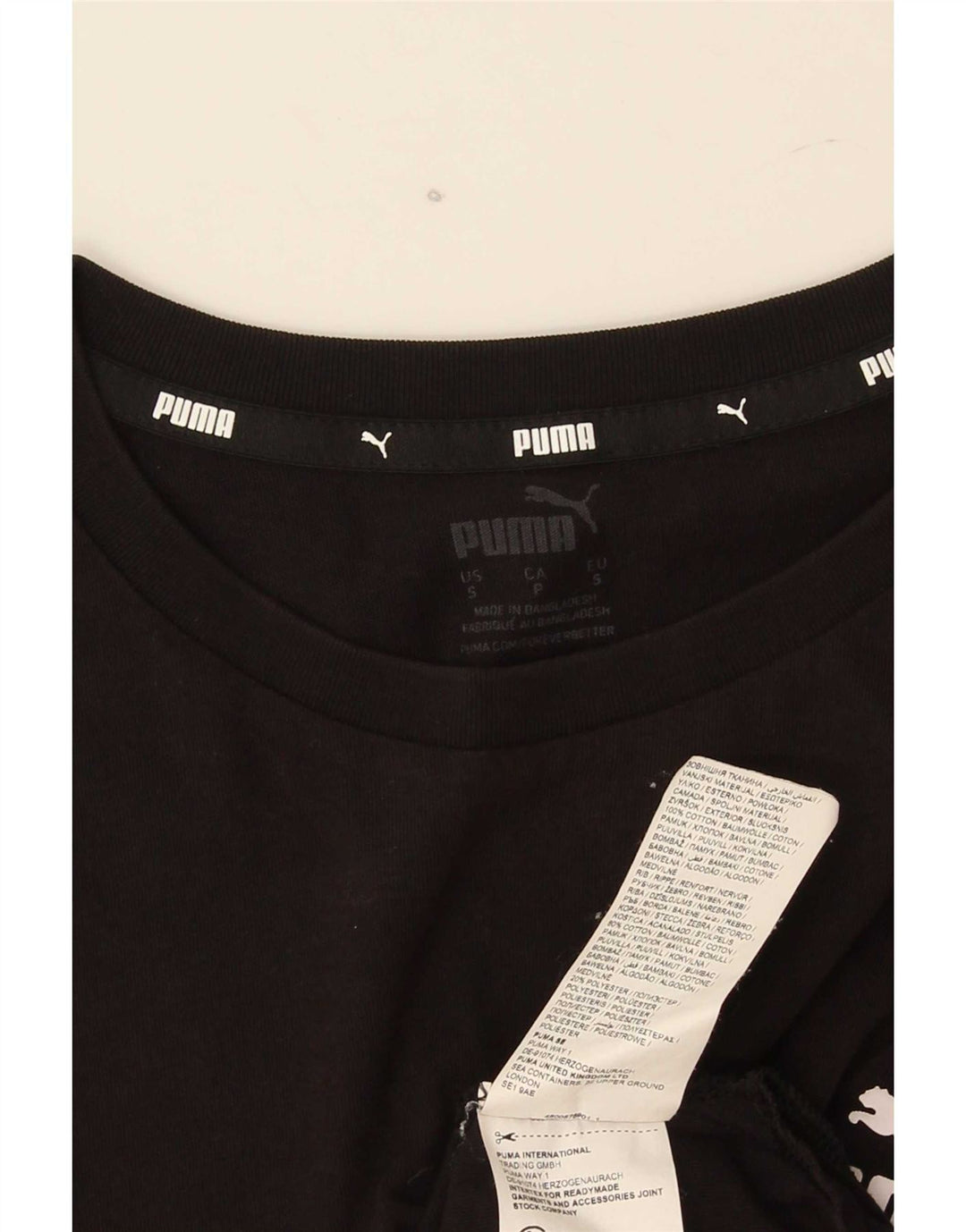 Canotta da uomo Puma Small in cotone nero