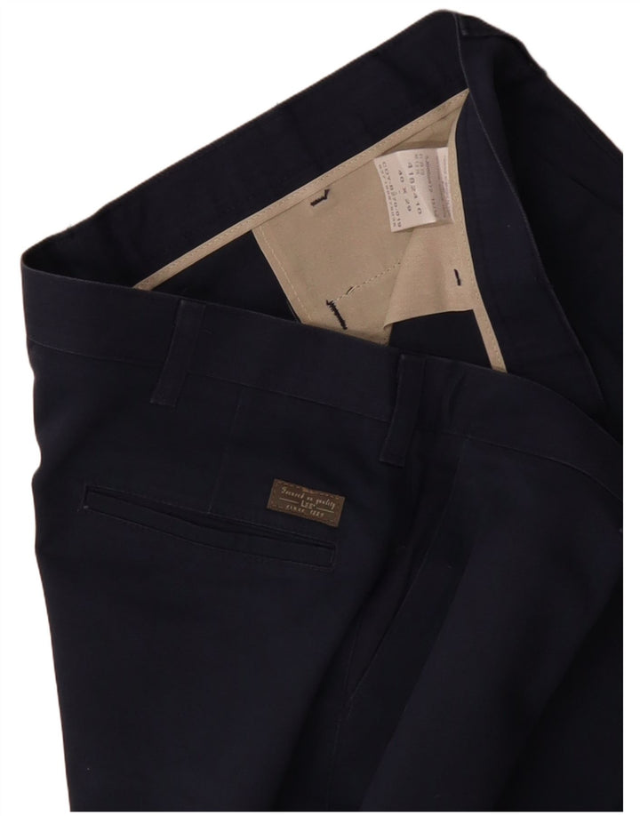 Pantaloni chino dritti da uomo LEE W40 L29 in cotone blu navy