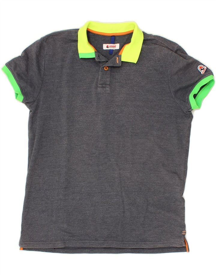 INVICTA Mens Polo Shirt Medium Grey Cotton Vintage Invicta and Second-Hand Invicta from Messina Hembry 