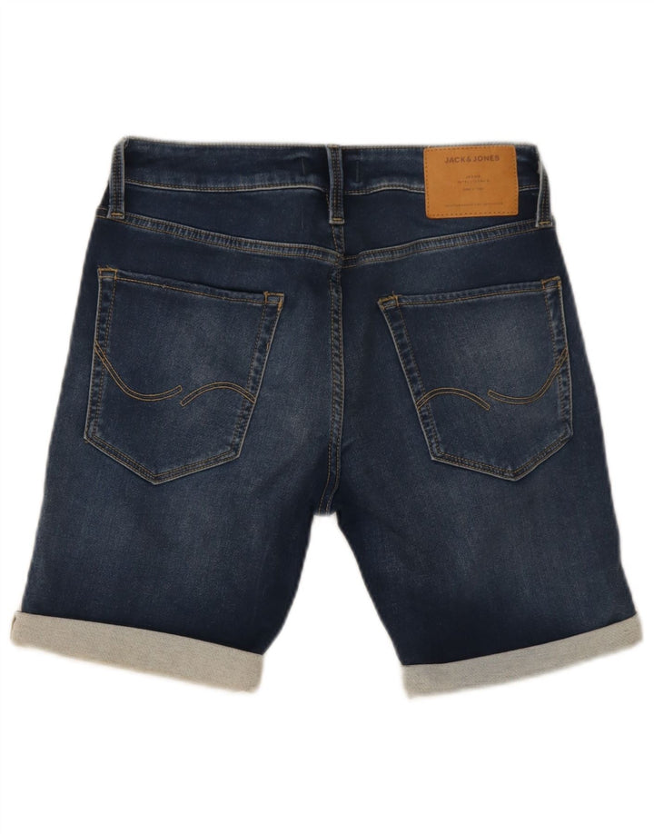 Pantaloncini di jeans da uomo Jack & Jones piccoli W29 in cotone blu