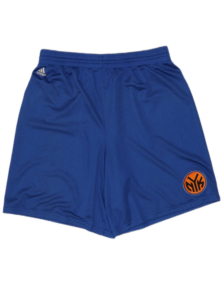 Pantaloncini sportivi ADIDAS da uomo New York Knicks grandi in poliestere blu