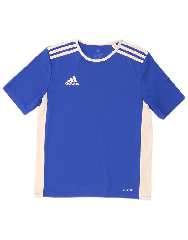 Maglietta Adidas Aeroready da ragazzo, 13-14 anni, in poliestere color block blu