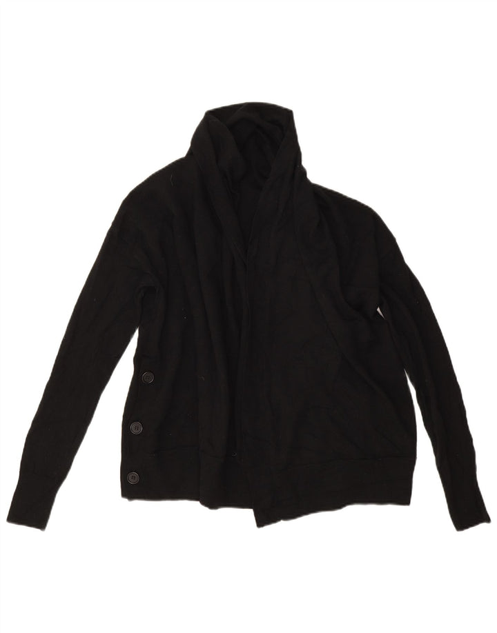 Maglione cardigan aperto oversize da donna Cos UK 6 XS lana nera