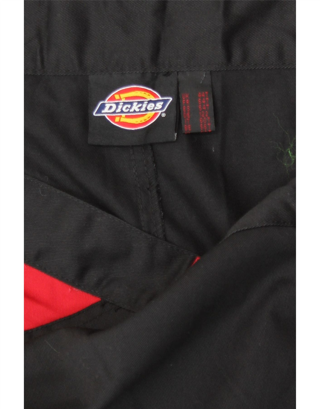 Pantaloni cargo dritti da uomo Dickies W44 L31 poliestere color block nero