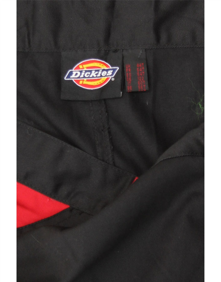 Pantaloni cargo dritti da uomo Dickies W44 L31 poliestere color block nero