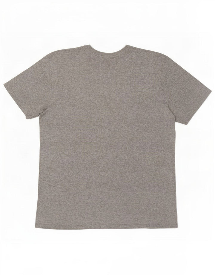 T-shirt Nike da uomo dal taglio atletico, grande, in cotone chiazzato grigio