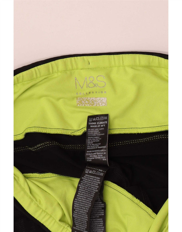 Leggings da donna Marks & Spencer UK 16 Grande poliestere geometrico nero