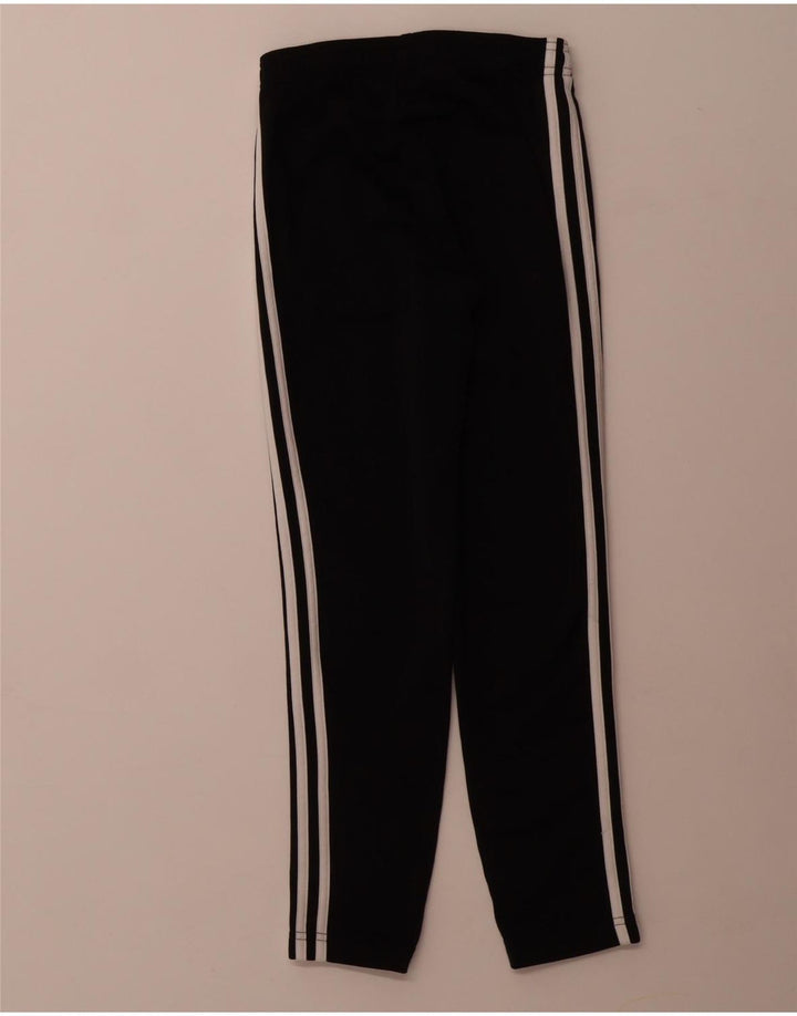 ADIDAS Boys Tracksuit Trousers 9-10 Years  Black Polyester