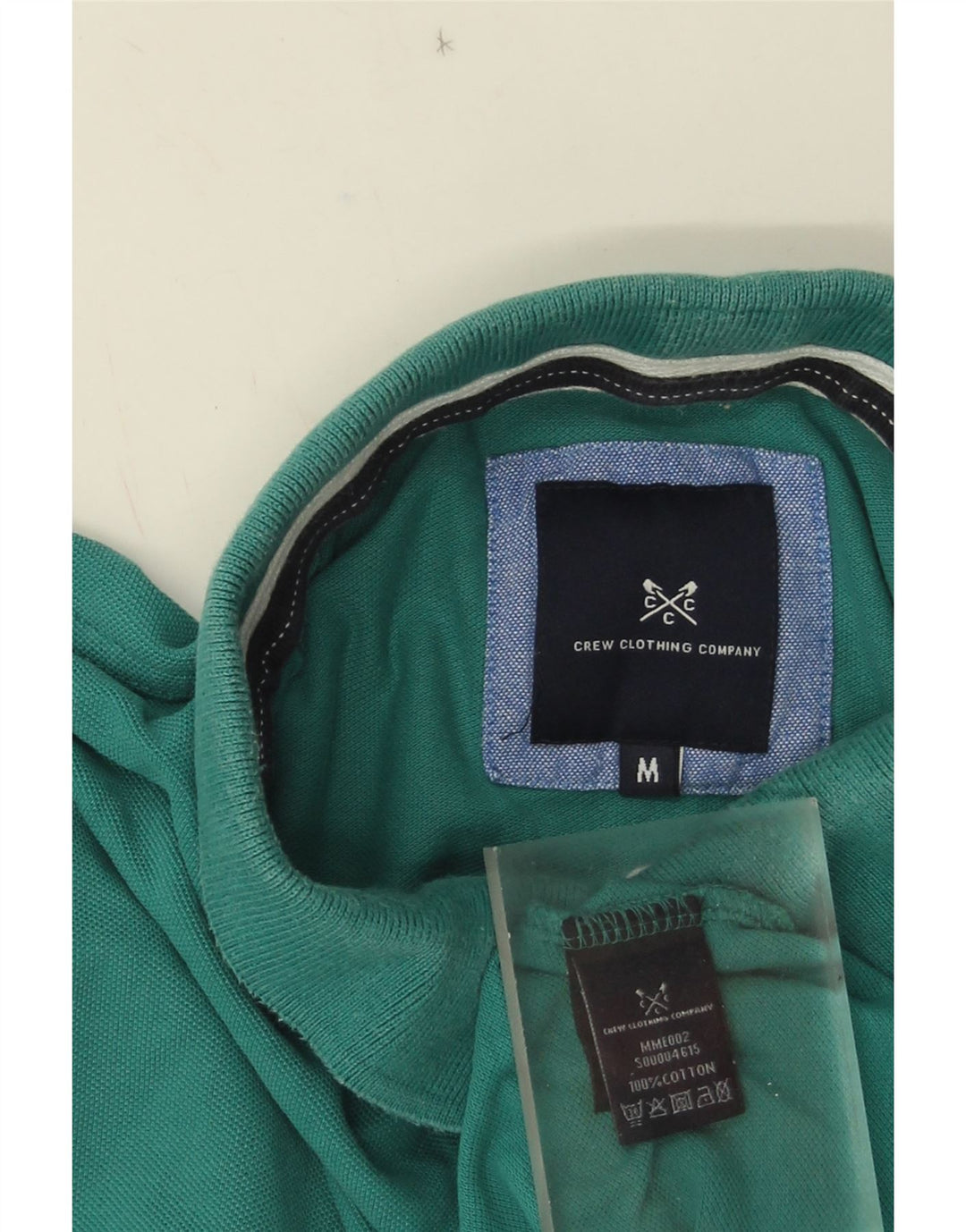 Crew Clothing Polo da uomo in cotone turchese medio