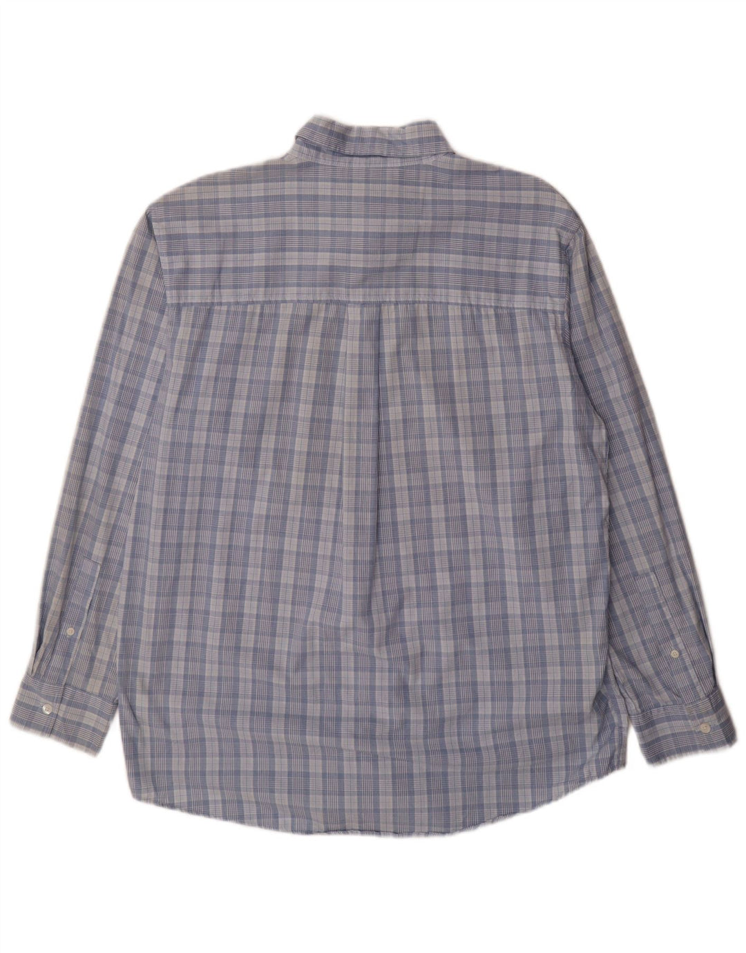 Camicia da uomo Chaps in cotone a quadri blu medio