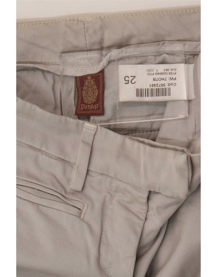 Pantaloni chino slim da donna Dondup W25 L27 cotone grigio