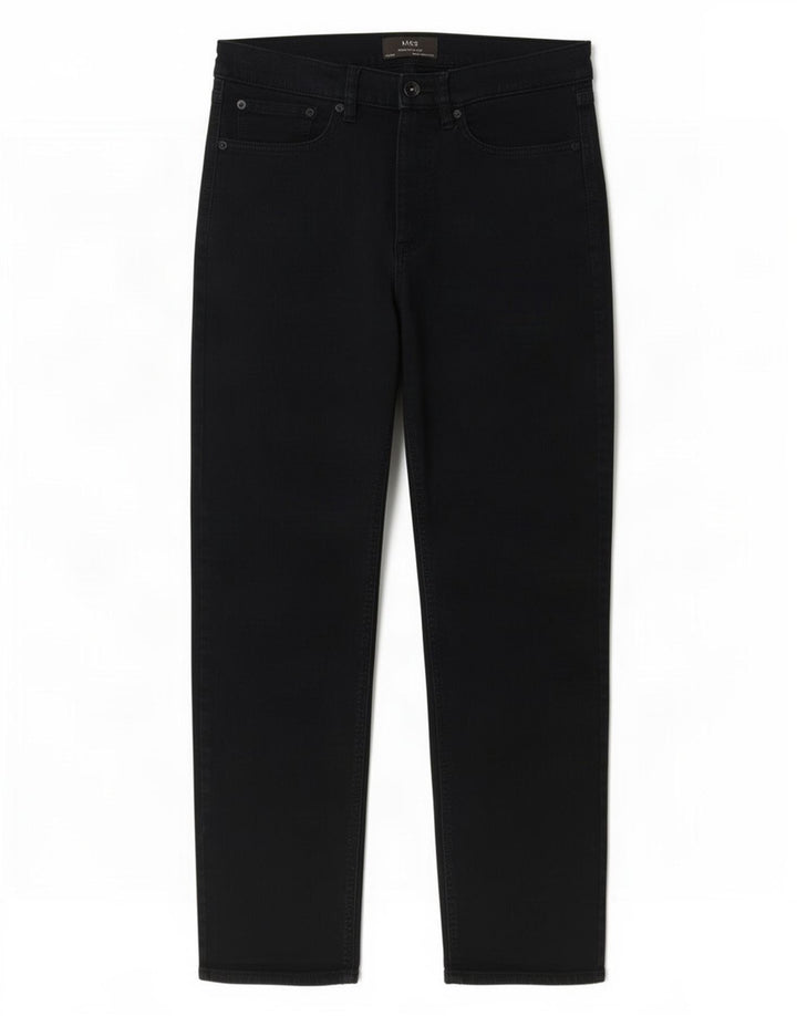 Jeans dritti da uomo Marks & Spencer W32 L31 cotone nero
