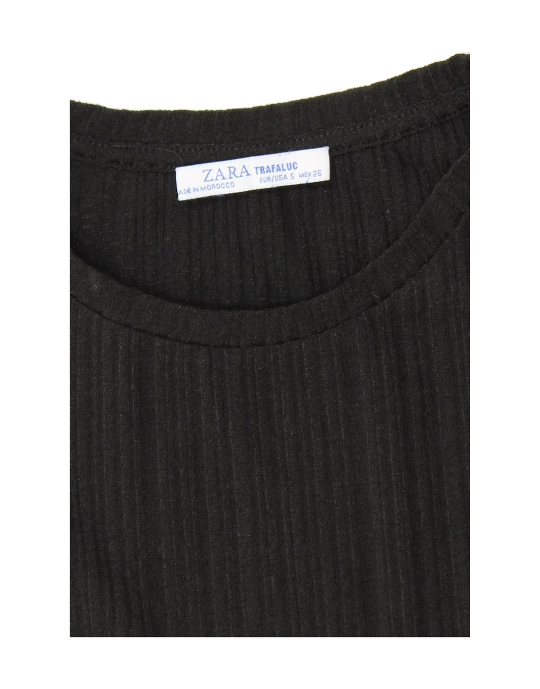 ZARA Womens Peplum Blouse Top UK 10 Small Black Vintage Zara and Second-Hand Zara from Messina Hembry 