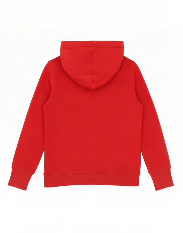 Felpa con cappuccio grafica da donna Superdry UK 18 XL cotone rosso