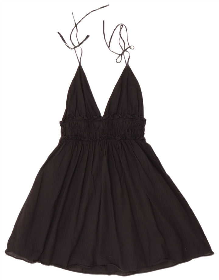 Prendisole da donna Zara UK 10 piccolo in cotone nero