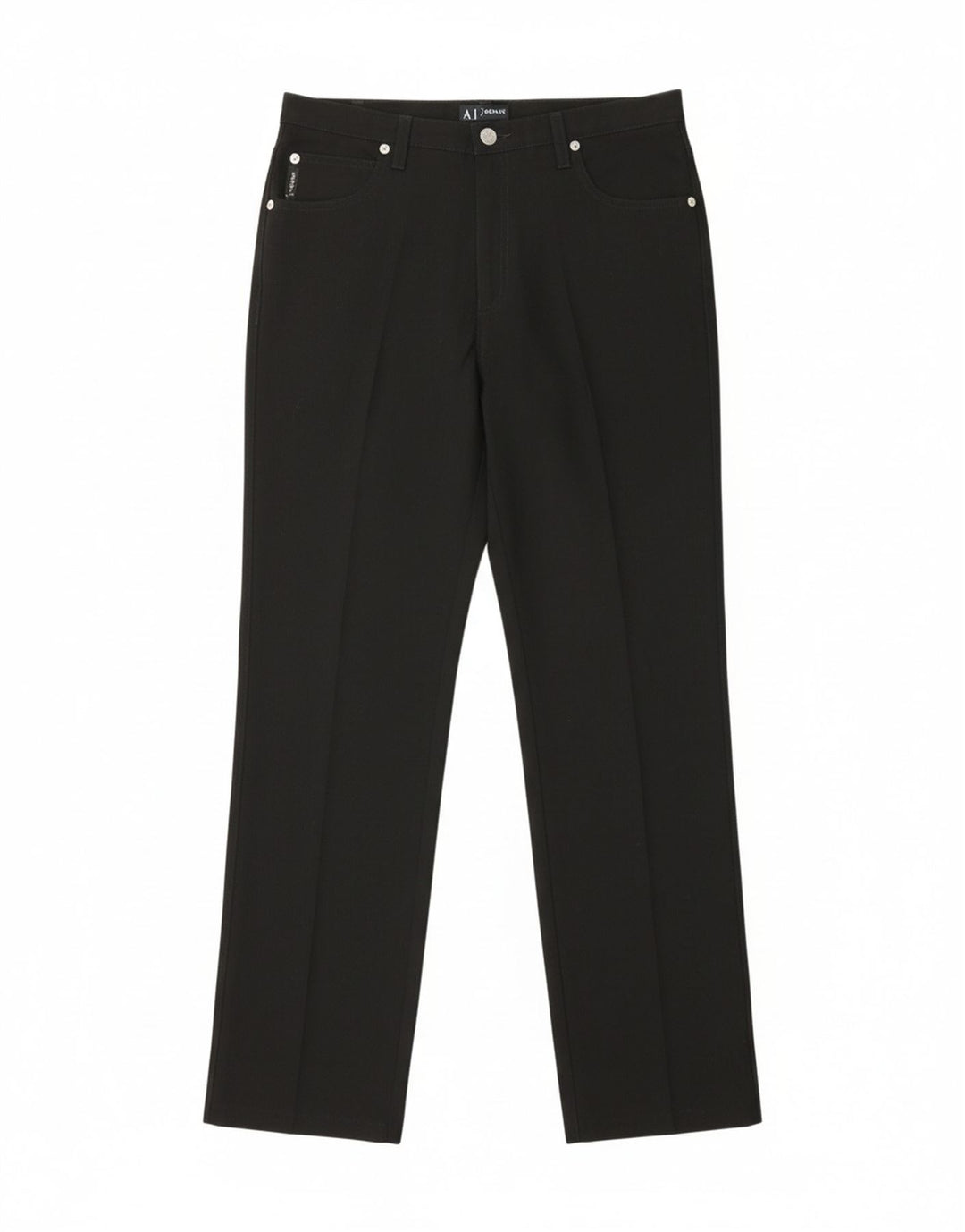 ARMANI Womens Straight Casual Trousers W30 L30 Black Polyester Vintage Armani and Second-Hand Armani from Messina Hembry 