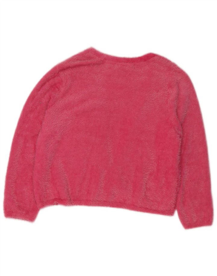 Maglione cardigan aperto corto Marks & Spencer da donna UK 12 Rosa medio