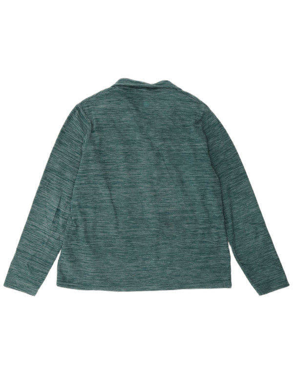 Maglione in pile da donna con collo e zip Mountain Warehouse UK 16 grande verde screziato