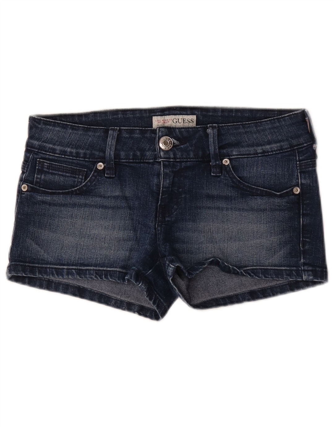 Pantaloncini di jeans da donna Guess W29 cotone blu medio