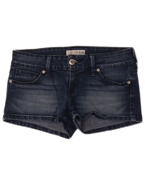 Pantaloncini di jeans da donna Guess W29 cotone blu medio