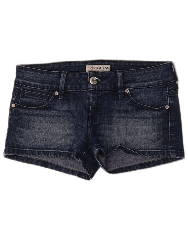 Pantaloncini di jeans da donna Guess W29 cotone blu medio