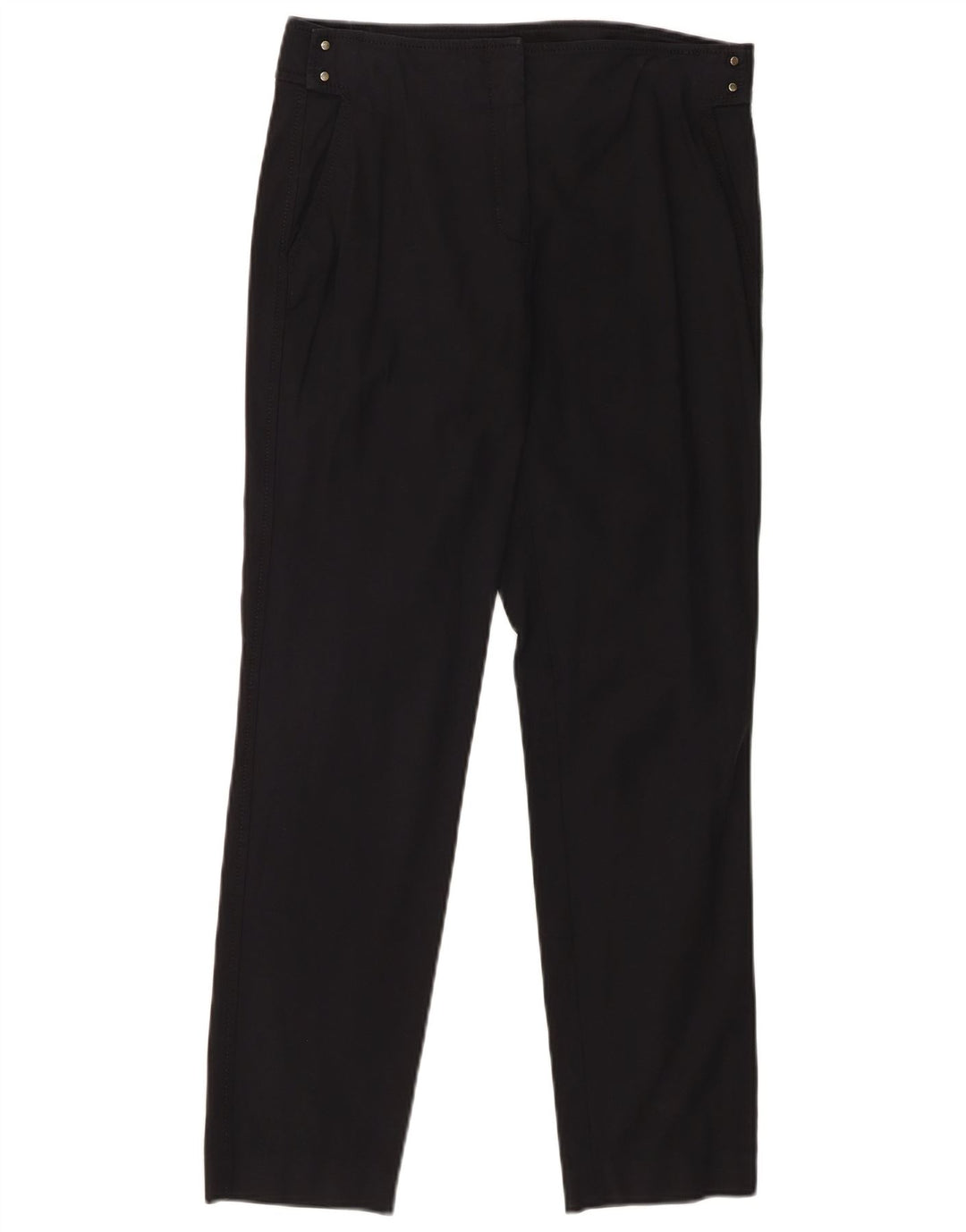 MASSIMO DUTTI Womens Slim Chino Trousers EU 38 Small W28 L28 Black