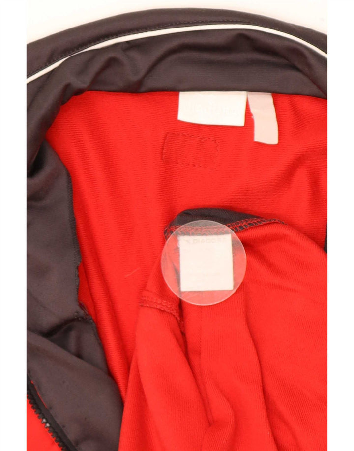 Giacca da tuta da uomo Diadora Large rossa in poliestere color block