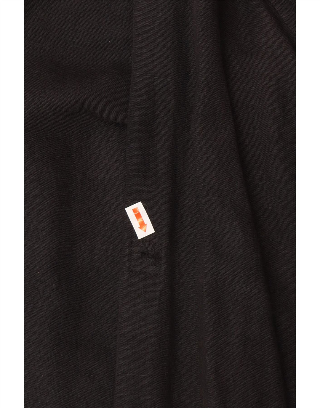 ZARA Mens Relaxed Fit Shirt Large Black Linen