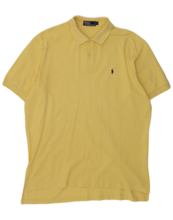 Polo Ralph Lauren Camicia da uomo XL in cotone giallo