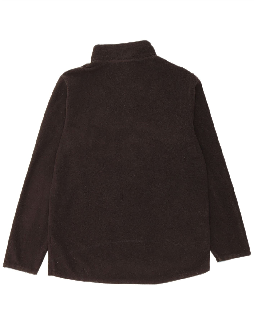 Maglione in pile da uomo con collo con zip Weird Fish, poliestere nero medio