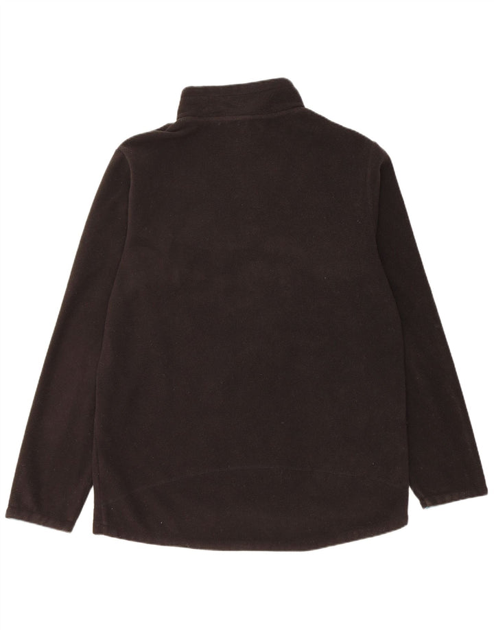 Maglione in pile da uomo con collo con zip Weird Fish, poliestere nero medio