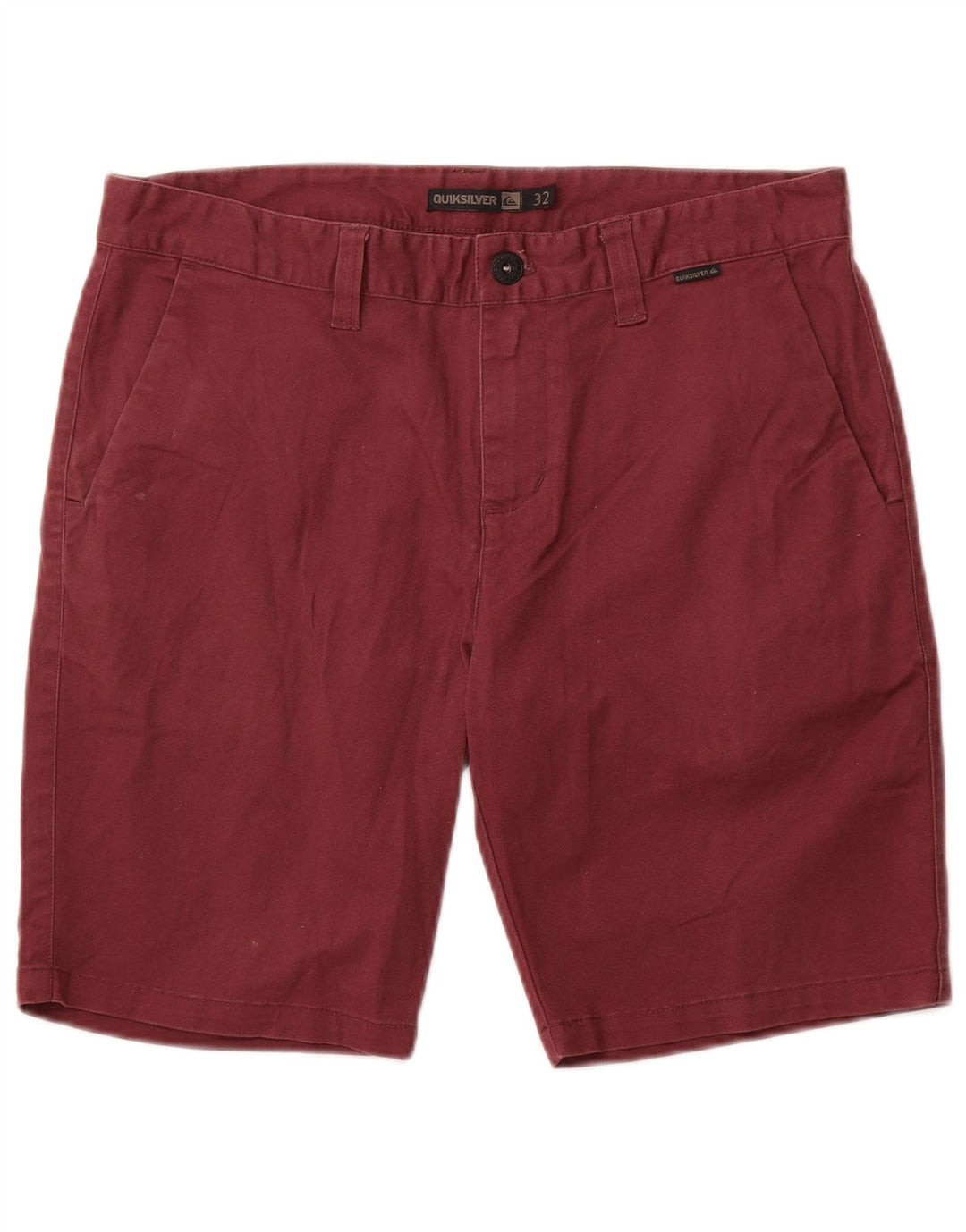 QUIKSILVER Mens Chino Shorts Medium Burgundy Cotton