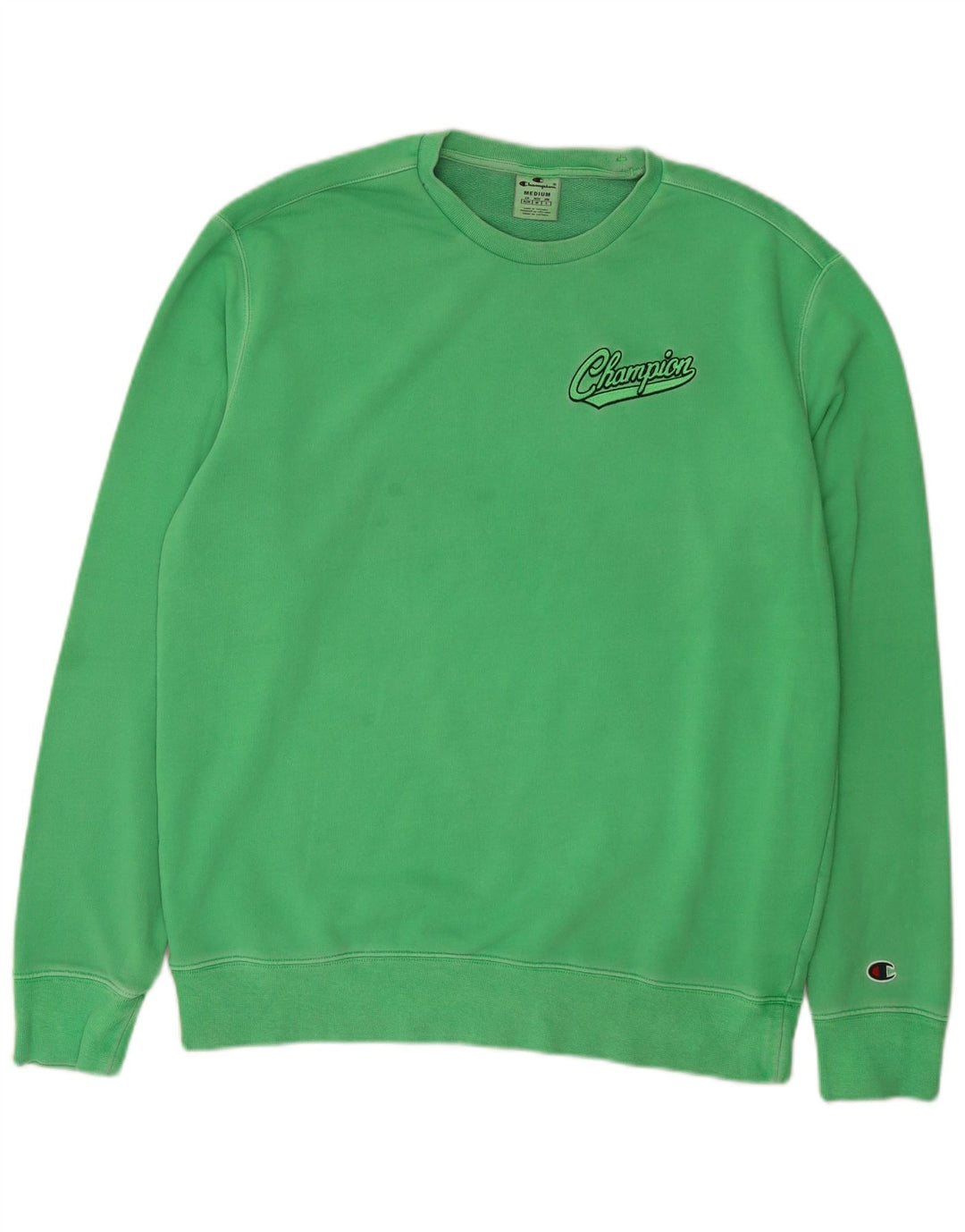 CHAMPION Felpa da uomo Maglione in cotone verde medio