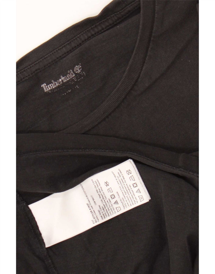 T-shirt grafica da uomo Timberland Top piccola in cotone nero