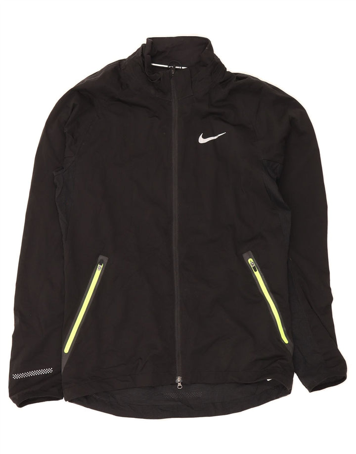 NIKE Mens Tracksuit Top Jacket Small Black Polyester Vintage Nike and Second-Hand Nike from Messina Hembry 