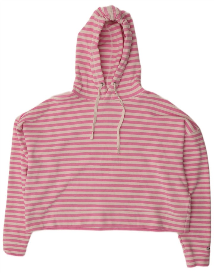 Maglione corto con cappuccio oversize da donna UK 14 medio