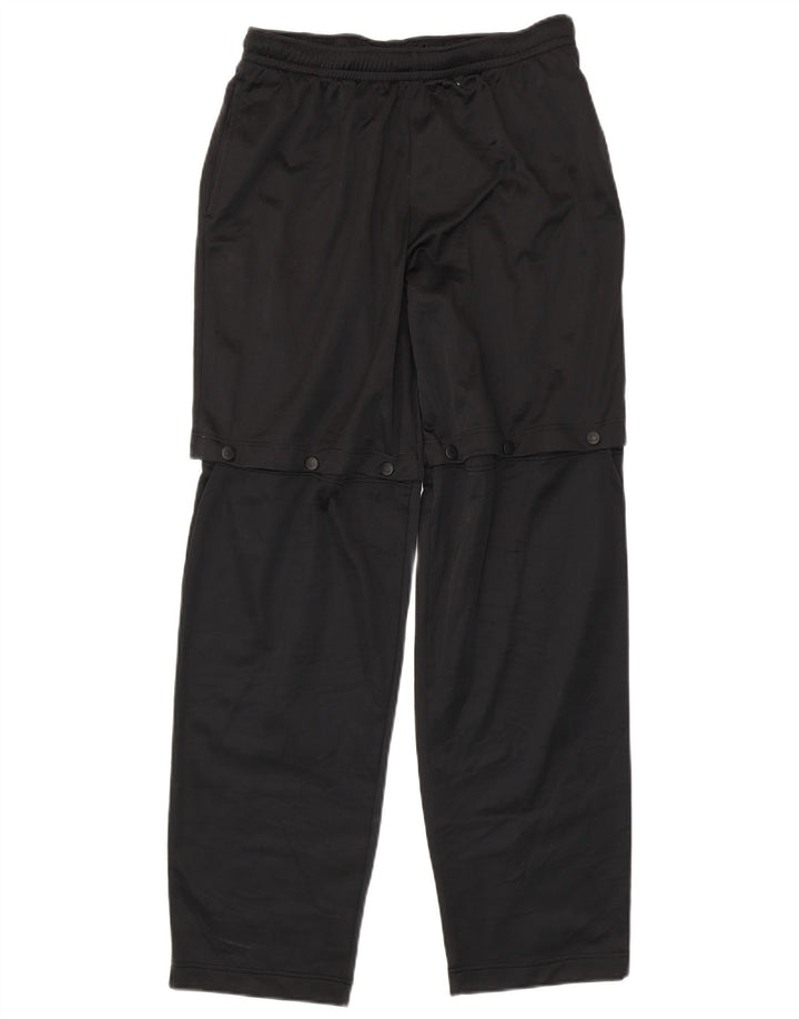 Pantaloni da tuta con grafica Kappa da uomo, grandi, in poliestere nero