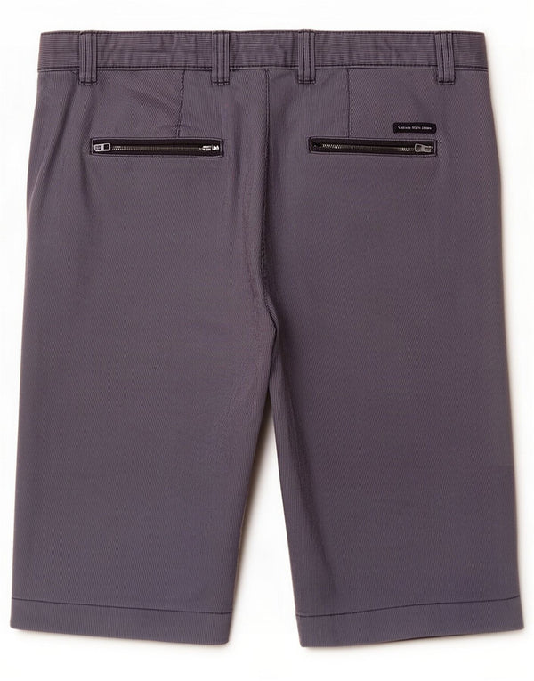 Calvin Klein Uomo Pantaloncini chino slim fit medi W32 Gessato blu