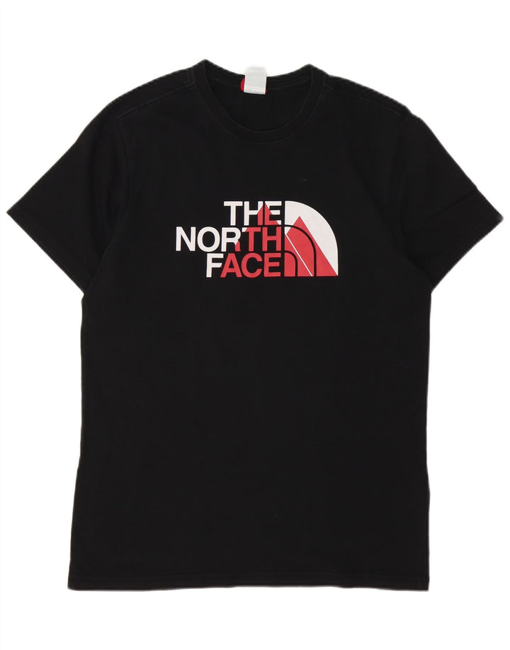 THE NORTH FACE T-shirt grafica da uomo piccola in cotone nero