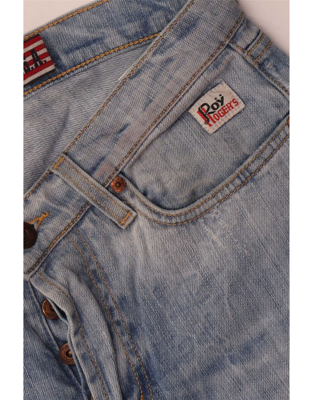 Jeans dritti da uomo Roy Rogers W30 L31 cotone blu