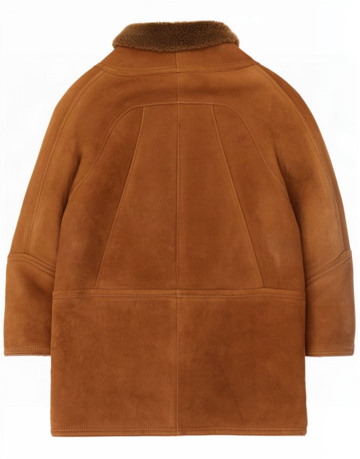 Master Cappotto in shearling da donna UK 18 XL Marrone