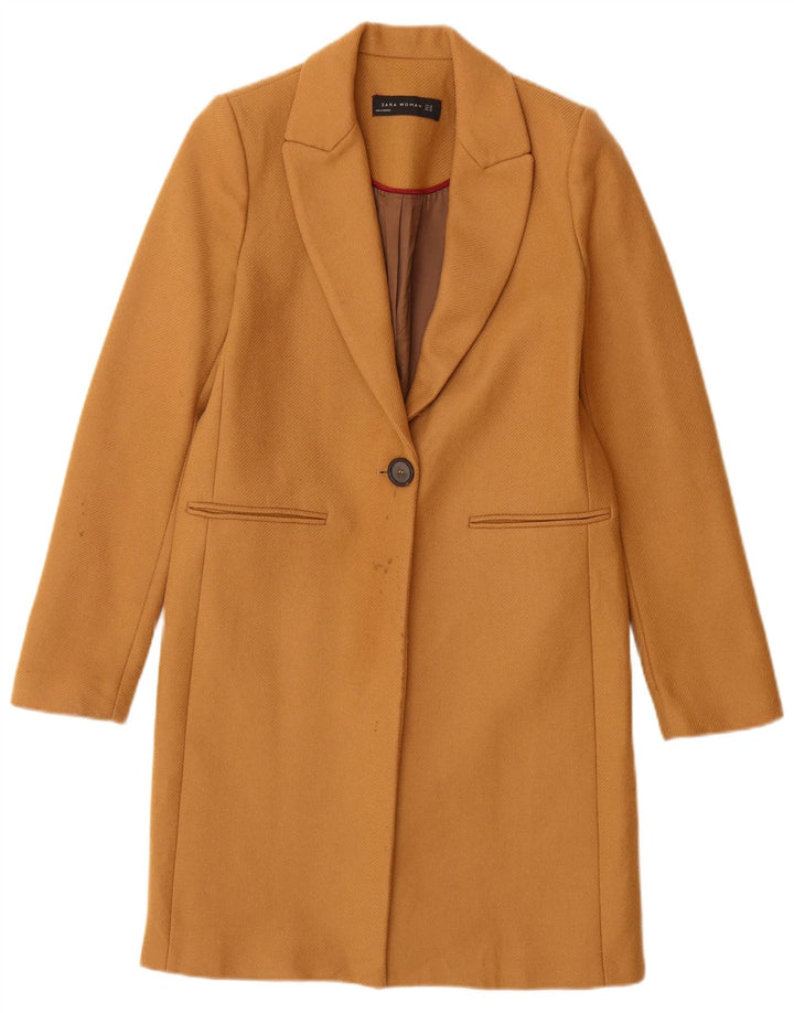 Cappotto Zara Donna UK 6 XS Marrone Lana