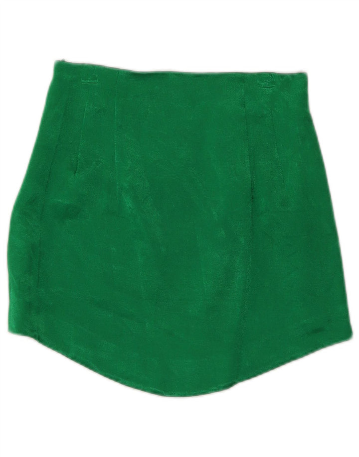 Minigonna Zara Donna XS W24 Viscosa Verde
