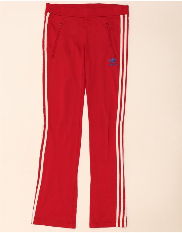 Pantaloni da tuta da donna Adidas UK 12 Medium Rosso Poliammide