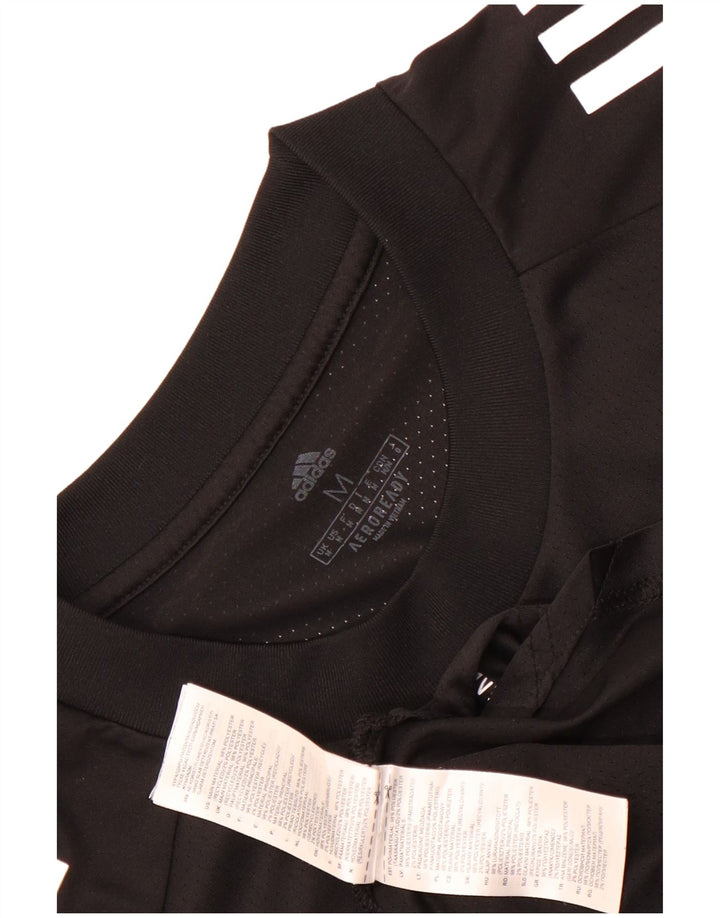 T-shirt Adidas Aeroready da uomo, media, in poliestere nero