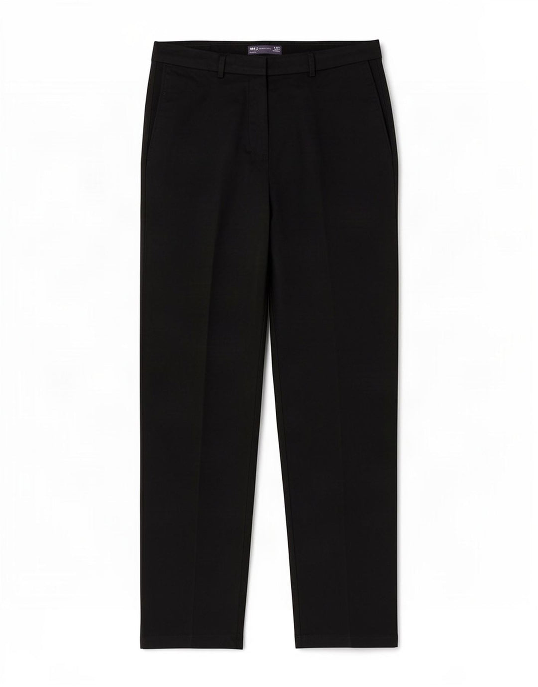 Pantaloni chino dritti da donna Marks & Spencer UK 12 medi W32 L31 neri