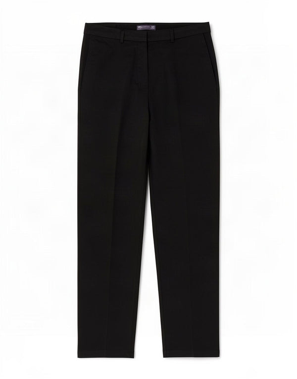 Pantaloni chino dritti da donna Marks & Spencer UK 12 medi W32 L31 neri