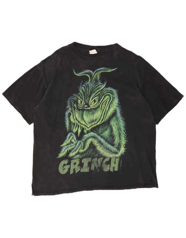 T-shirt grafica vintage da uomo Grinch 1997 Top XL nera