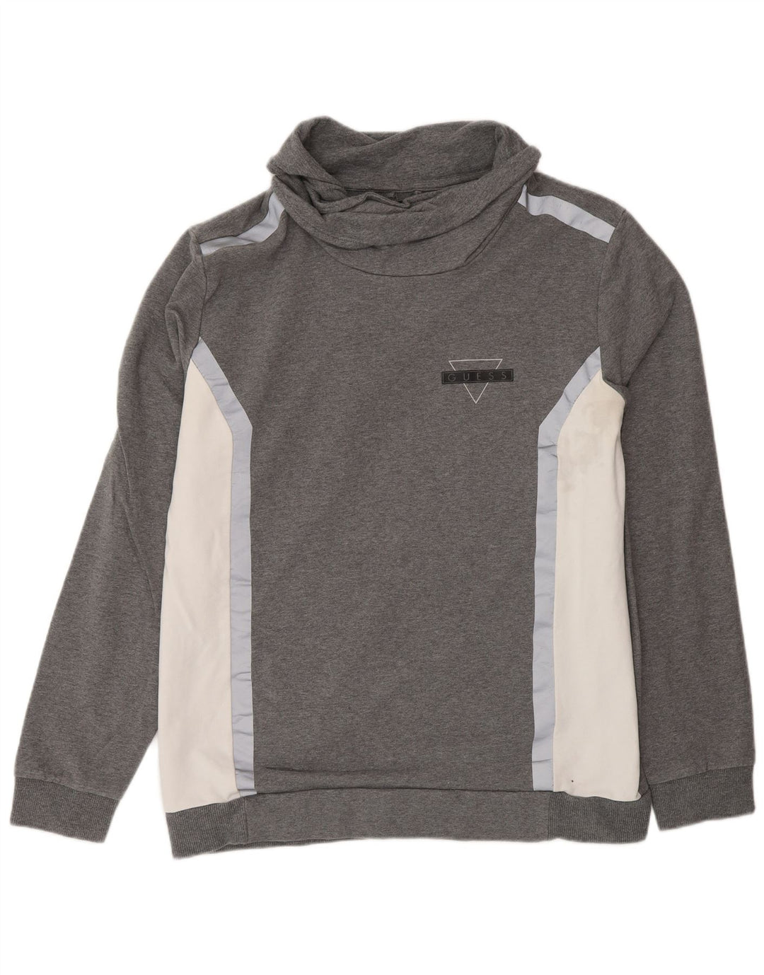 Felpa da donna Guess IT 42 Cotone color block grigio medio